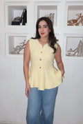 Blusa corte peplum